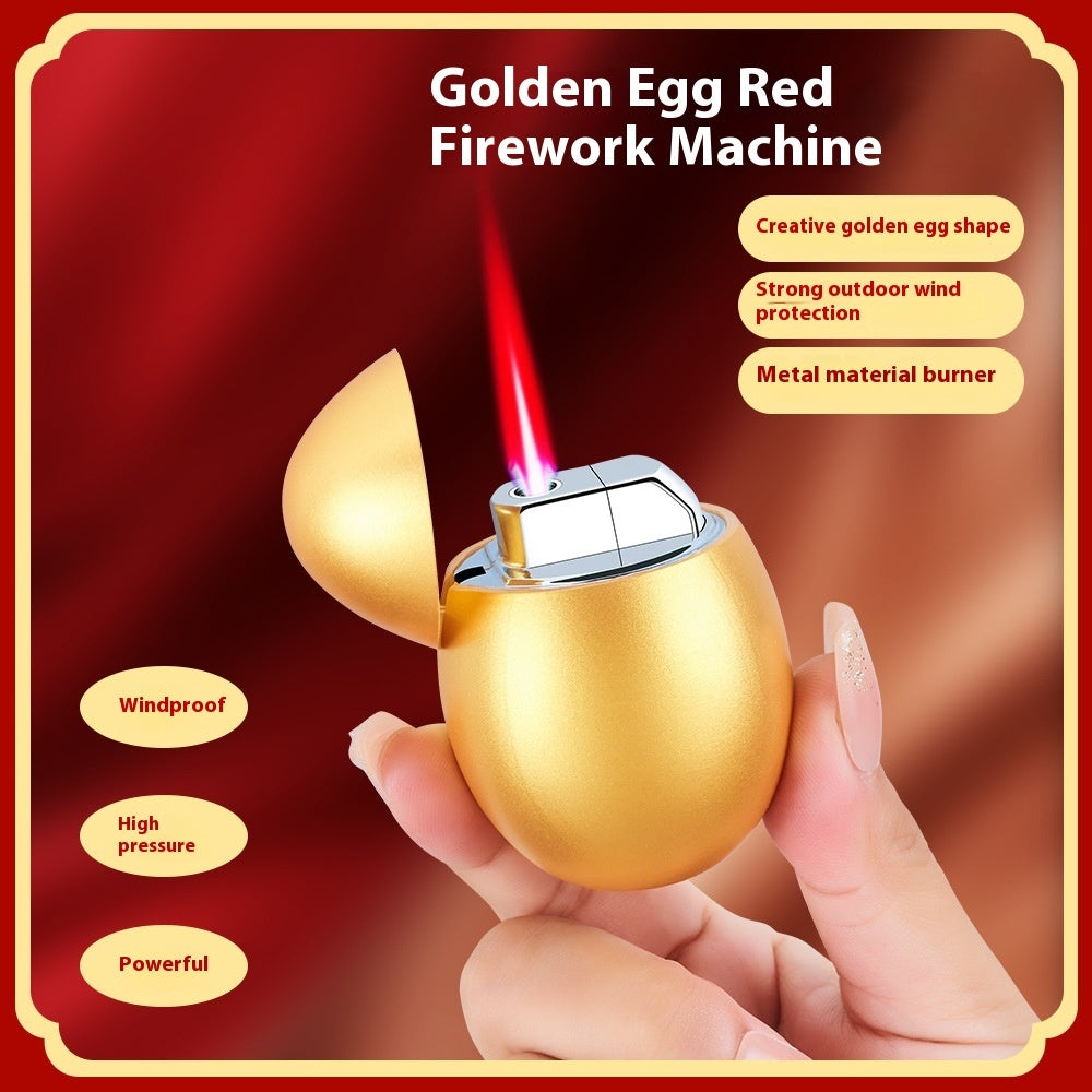 Creative Auspicious Golden Eggs Windproof Lighter