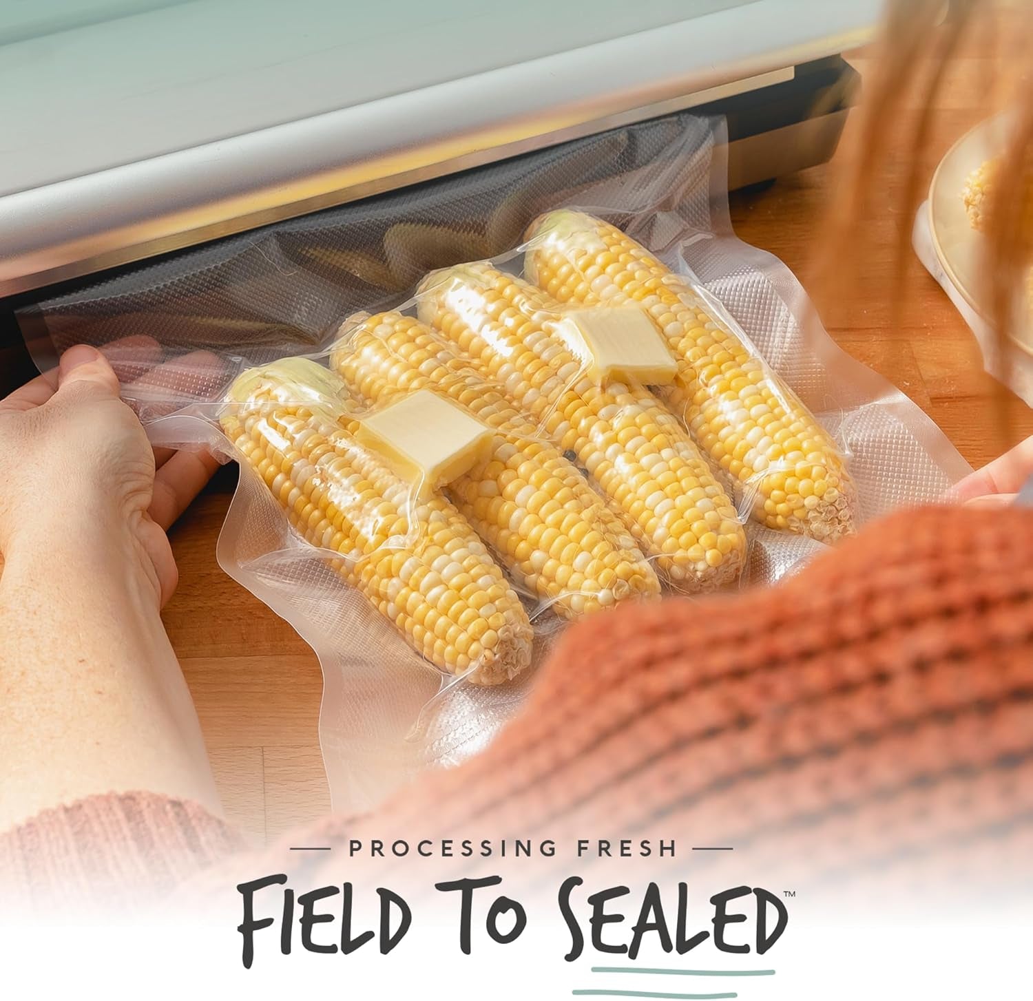 Avid Armor Vacuum Seal Rolls, Vac Seal Bags for Food Storage, Meal Saver Freezer Vacuum Sealer Bags, Sous Vide Bags Vacuum Sealer, Non-Bpa Vacuum Sealer Bags, 8 Inches by 50 Feet, Pack of 2