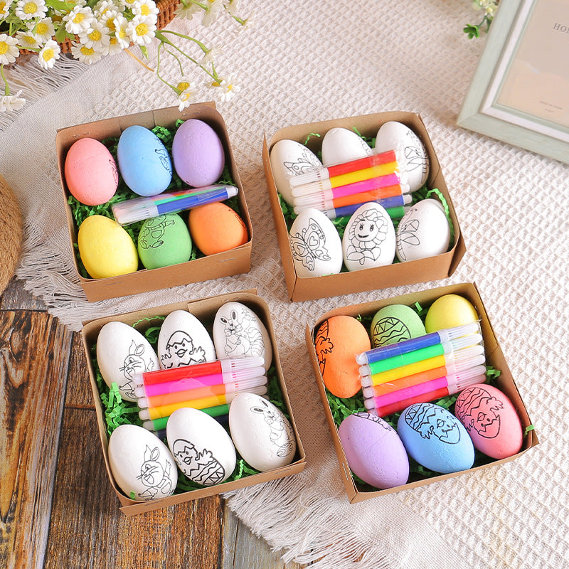 Easter DIY Hand-painted Eggs